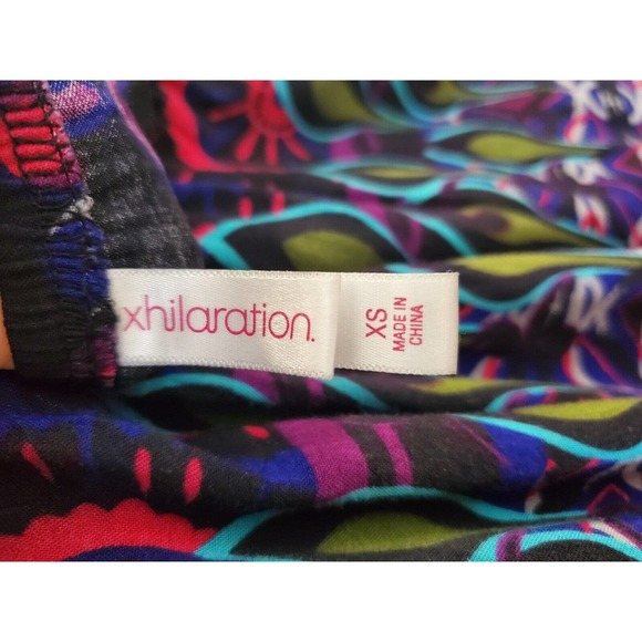 Xhilaration Women's Multicolor Rayon Halter Neck Sleeveless Long Maxi Dress XS - Picture 6 of 11